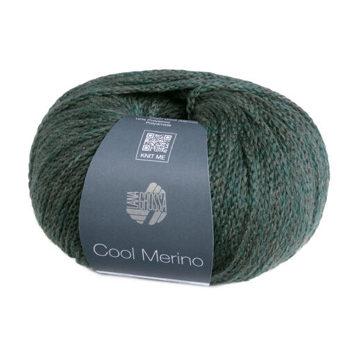 Cool Merino von Lana Grossa in tiefgrün mit strukturiertem Garn