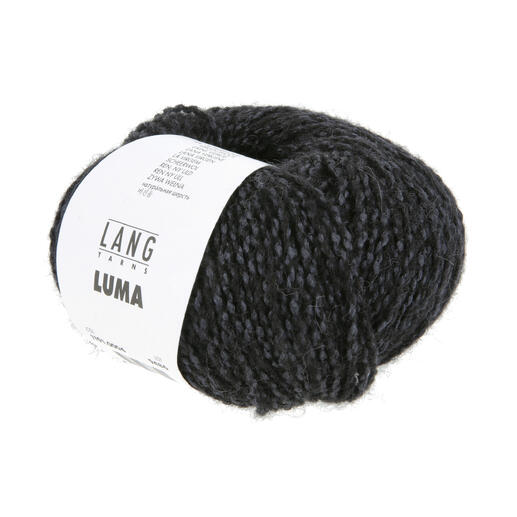 Luma Garn von LANG Yarns in Schwarz.