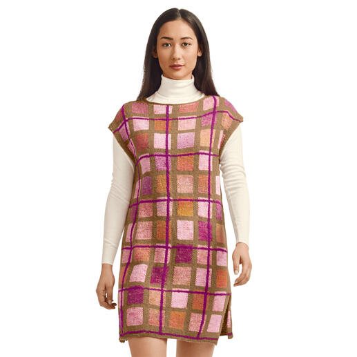 Anleitung 175/2, Kleid aus Monello-175 Color und Monello-175 Uni von Junghans-Wolle 