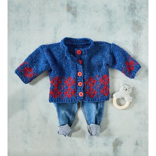 Anleitung 038/4, Baby Jacke aus Punktino von Junghans-Wolle 