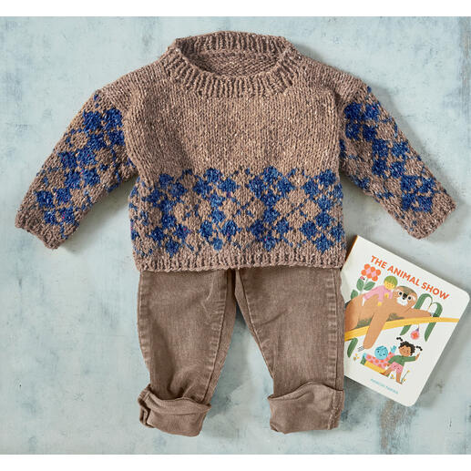 Anleitung 373/4, Baby-Pullover aus Punktino von Junghans-Wolle 