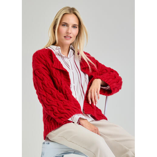Anleitung 159/6: Jacke aus Nova-Lana, rot