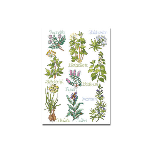 Crafting Spark Kreuzstich-Set 'Exotische Blumen' – Inkl. Kunststoff-Leinwand, Garn, Nadel & Anleitung, 21 X 28 Cm