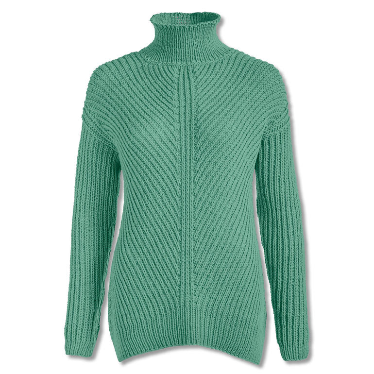 Anleitung 201/8, Rollkragenpullover aus Merino-Extrafein von Junghans-Wolle 