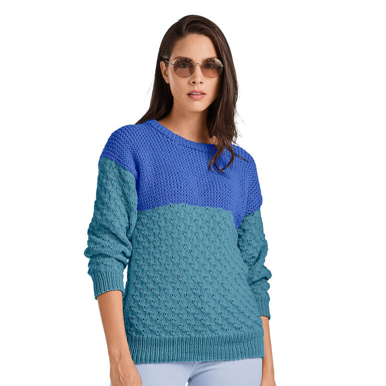 Anleitung 213/1, Pullover aus Merino-Cotton von Junghans-Wolle 