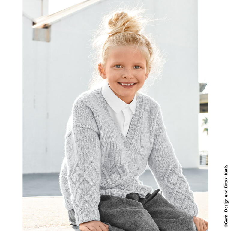 Anleitung 357/2, Kinder-Jacke aus Cotton-Merino Fine von Katia 