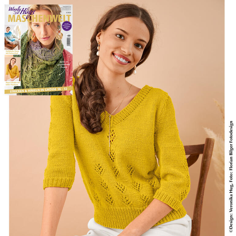 Anleitung 363/2, Pullover aus Merino Stretch von Woolly Hugs 