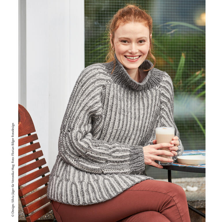 Anleitung 445/3, Pullover aus Sheep Uni von Woolly Hugs 