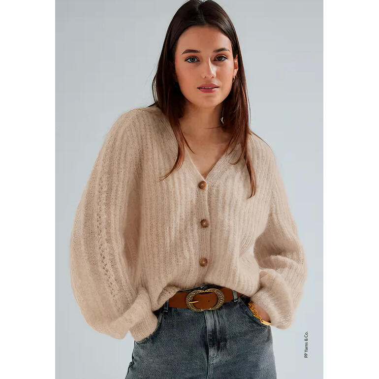 Helle Jacke aus Phil Chic mit Knöpfen, oversized geschnitten