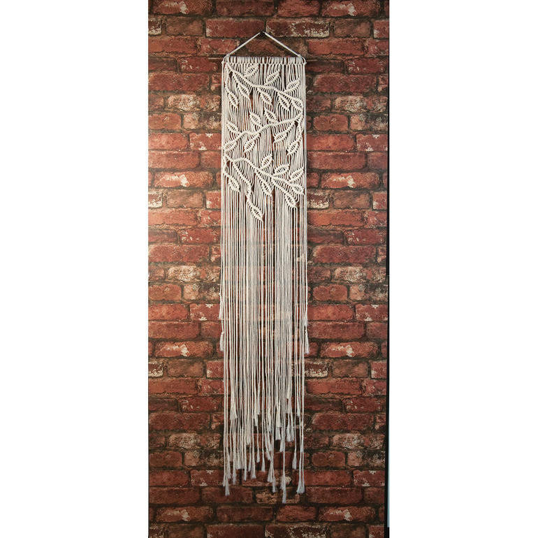 Makramee-Set mit Blatt- und Zweigmuster