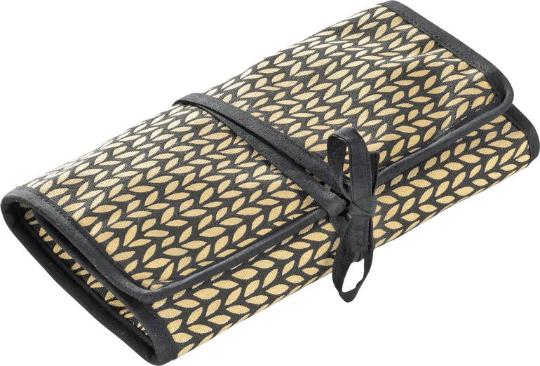 Nadeltasche für Rundstricknadeln mit geometrischem Muster