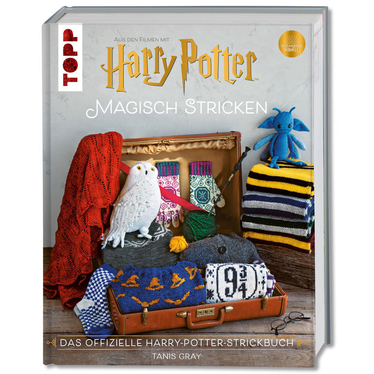 Buch 'Harry Potter™ Magisch Stricken' mit Strickanleitungen aus den Filmen.