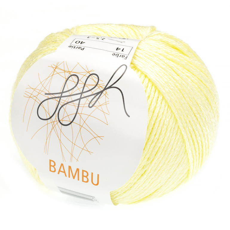 Bambu von ggh in blassgelb, weiches Garn.