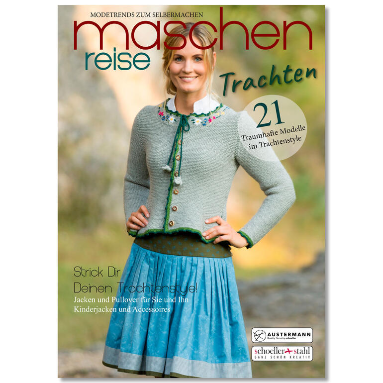 Heft mit Modellen im Trachtenstyle, Titel: Maschenreise Trachten