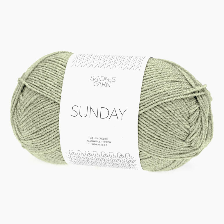Sunday Garn von Sandnes in der Farbe Staubiges Hellgrün
