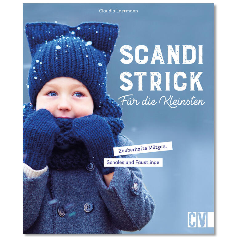 Buch 'Scandi Strick für die Kleinsten' mit Anleitungen für Mützen und Schals.