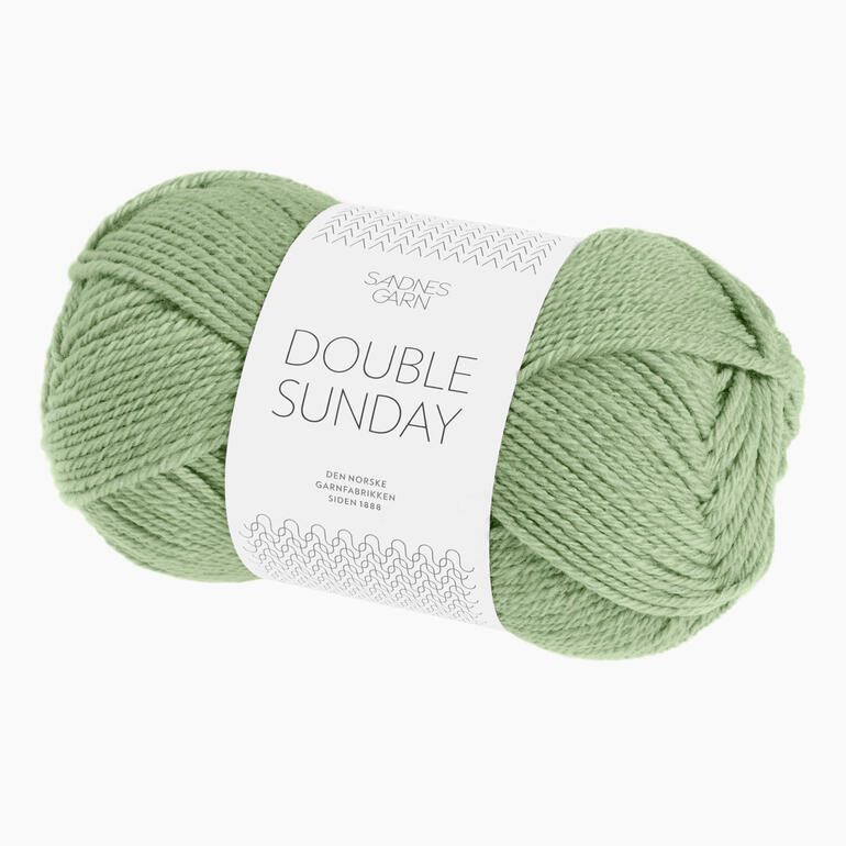 Wollknäuel Double Sunday von Sandnes Garn in der Farbe Hellgrün
