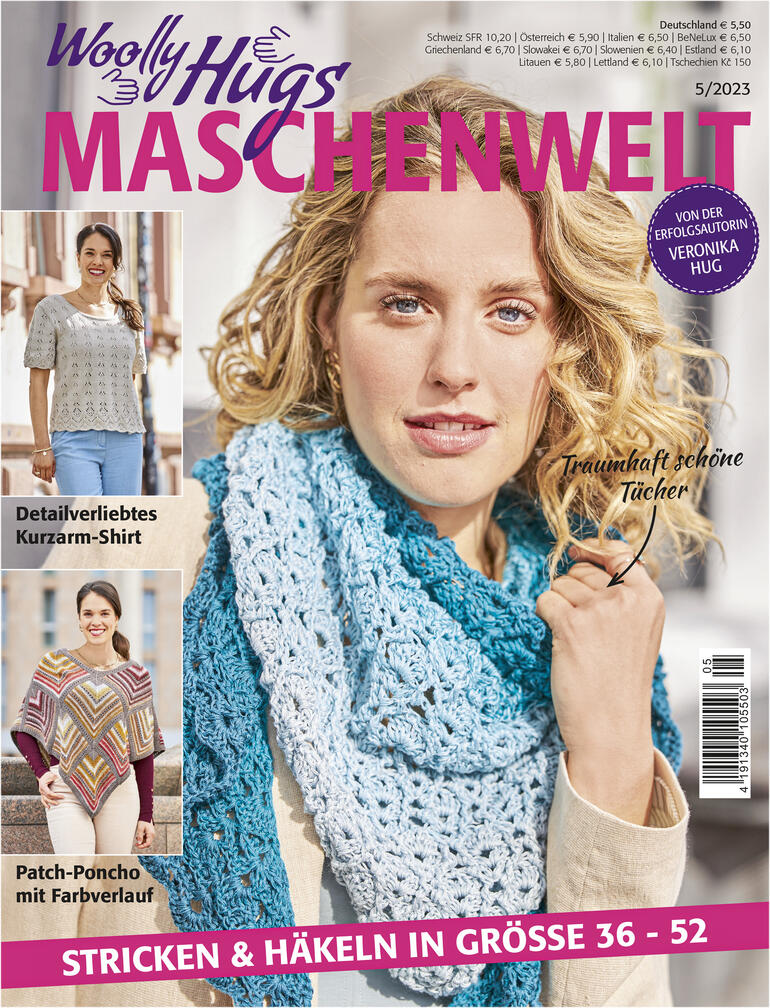 Woolly Hugs Maschenwelt Heft 05/23 mit Strickmustern