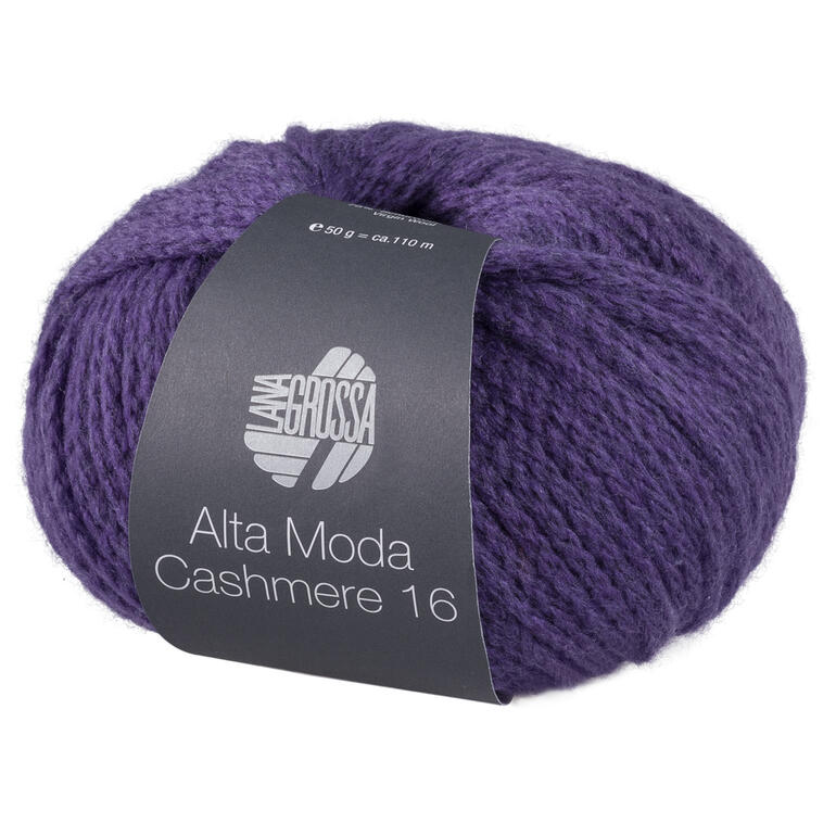 Alta Moda Cashmere 16 uni von Lana Grossa, lila Garnknäuel.