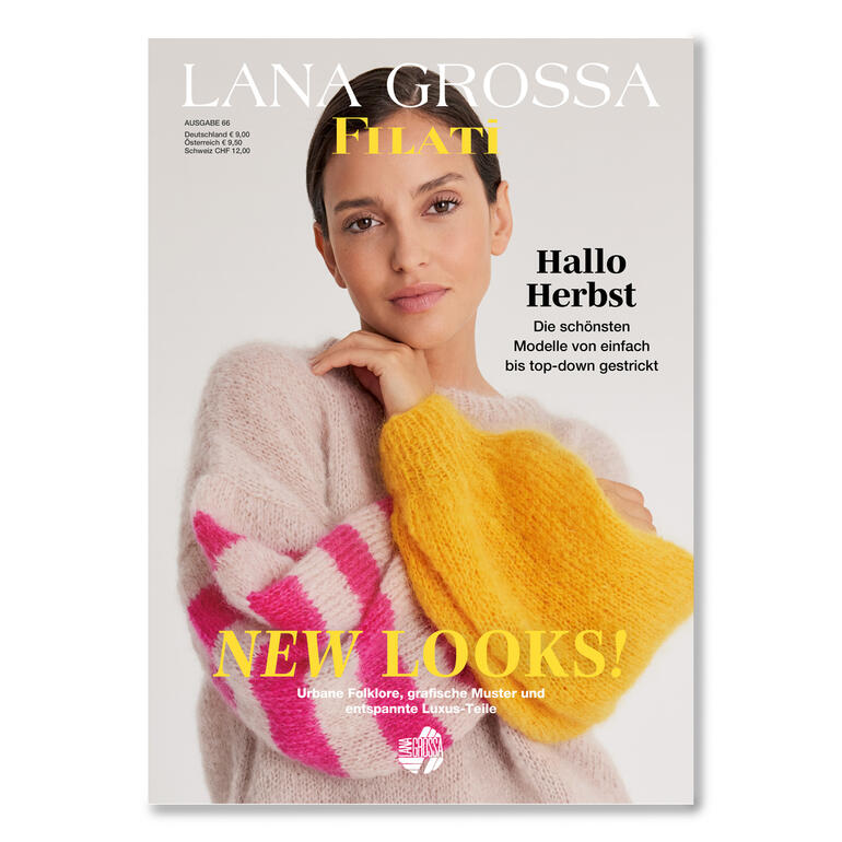 Heft Filati Journal Nr. 66 mit Strickmodellen.