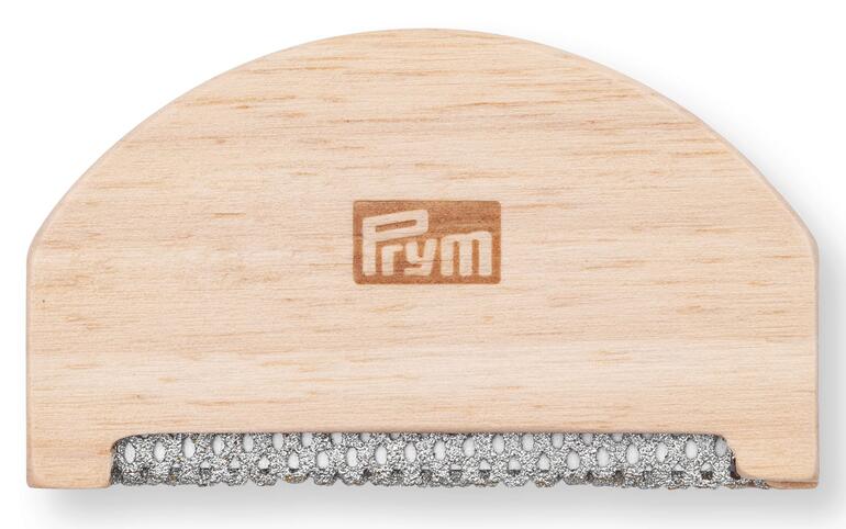 Holz-Wollkamm von Prym mit Metallzähnen.