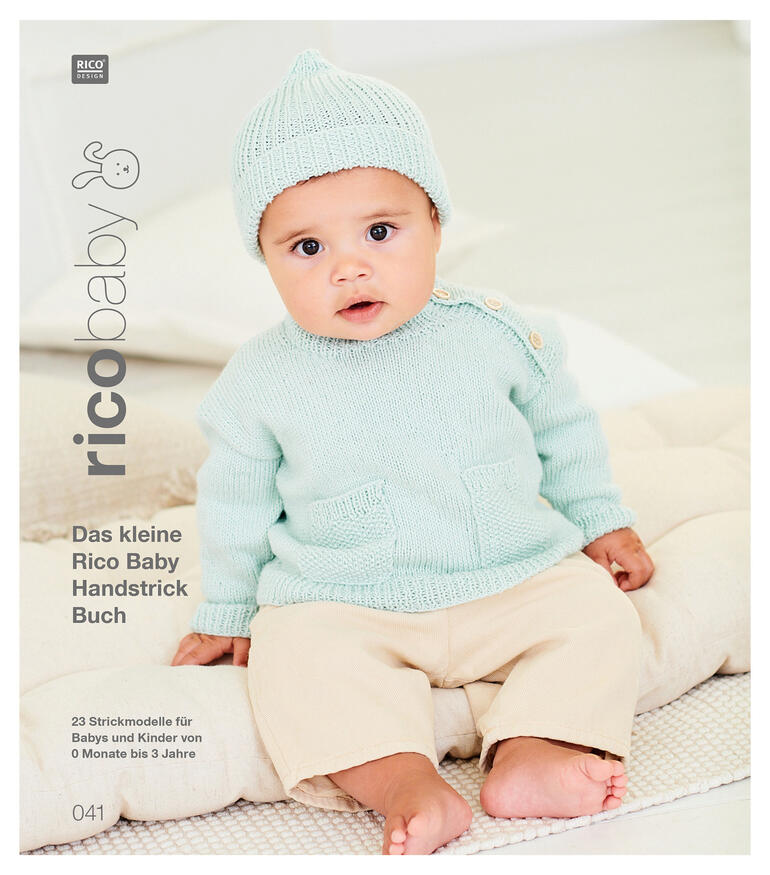 Rico Baby Handstrickbuch 041 mit Strickideen für Babys und Kleinkinder.