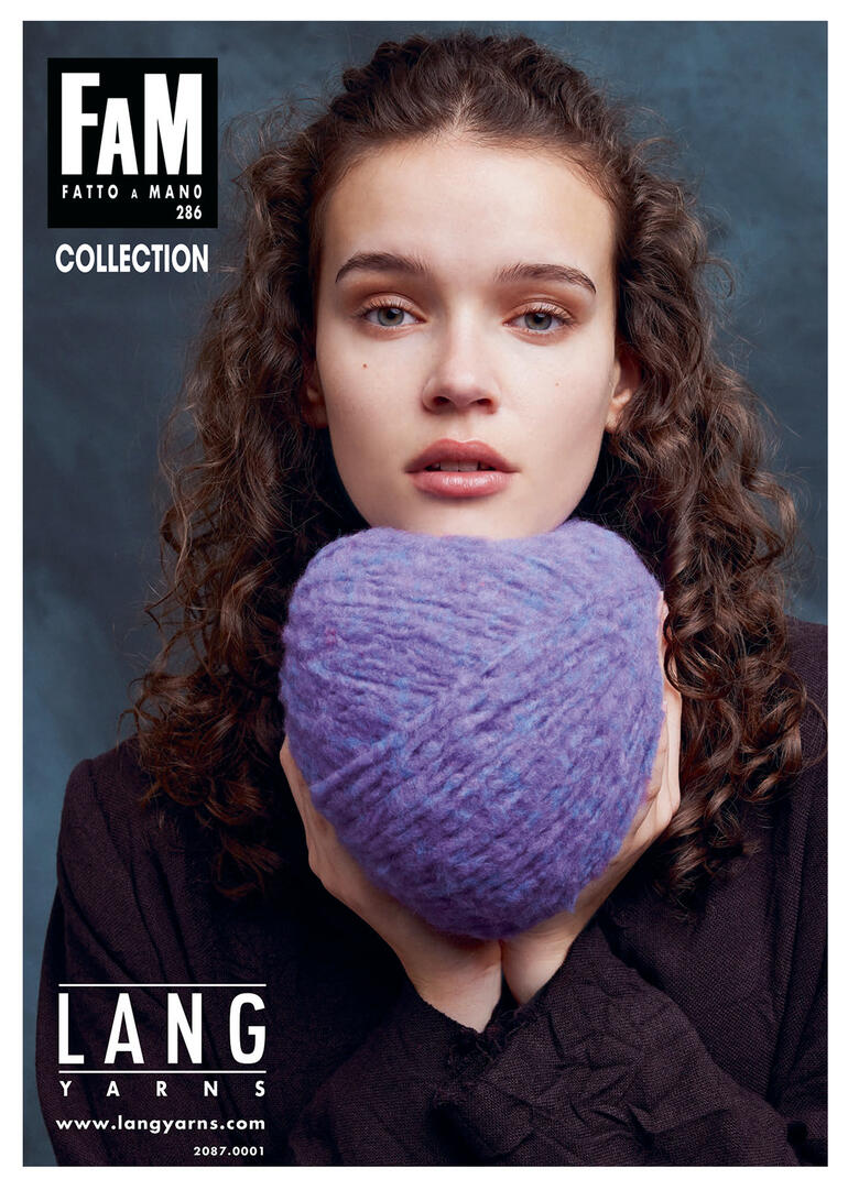 Heft LY FAM 286 mit Frau, die ein Garnknäuel hält.