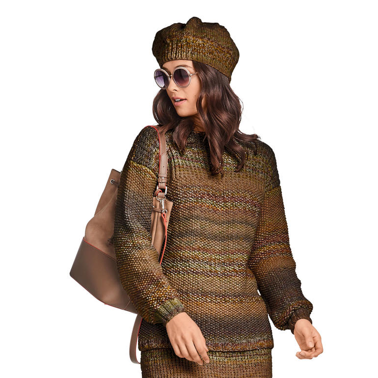 Damenpullover aus farbenfrohem Monello-90 Color und Monello-175 Color