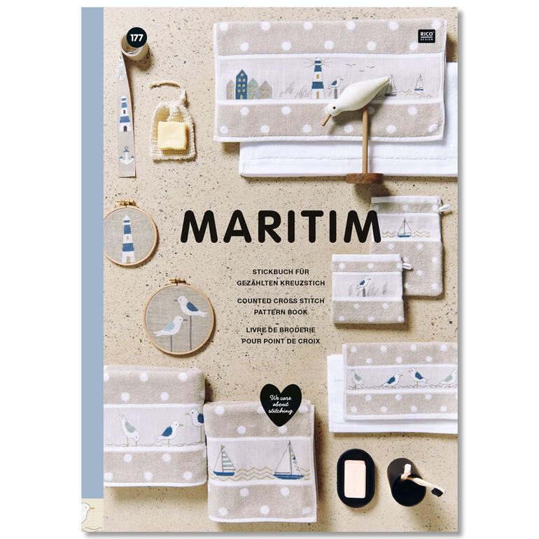 Stickbuch Maritim mit verschiedenen Meeresmotiven