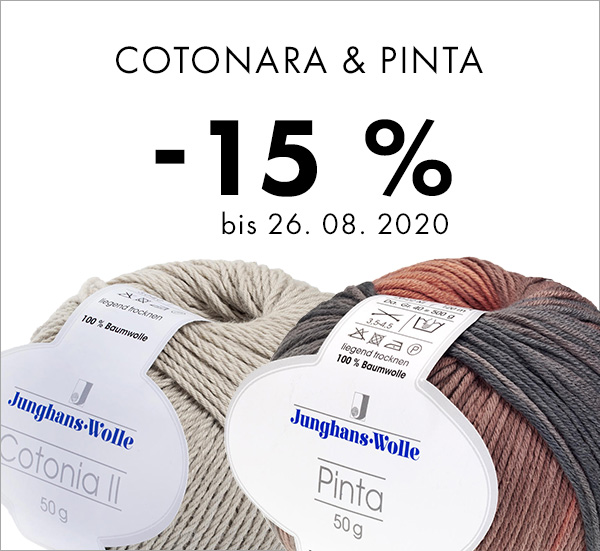 Jetzt reduziert: Pinta und Cotonia ll von Junghans-Wolle